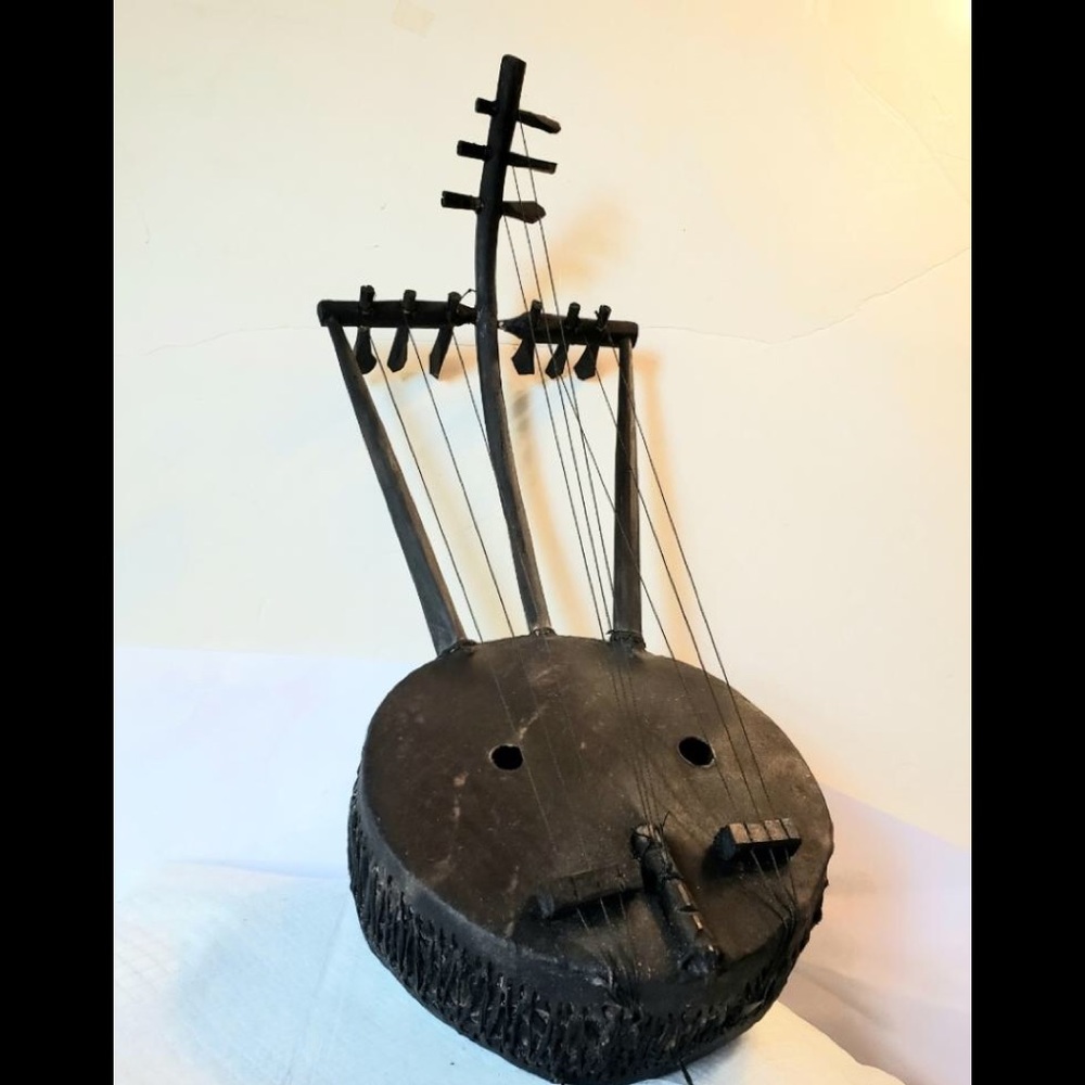 COPY - Kenyan leather and wood harp